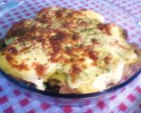 Frango com queijo e orégano