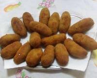 Croquete de carne moída simples