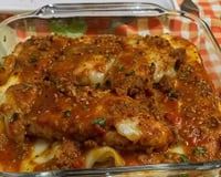 Filé de frango à parmegiana