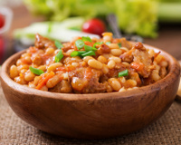 Feijão branco especial com músculo