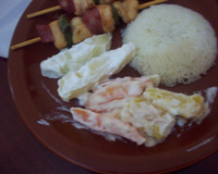 Salada de legumes com maionese