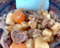 Carne de panela com batata-doce