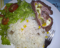 Rocambole de carne moída