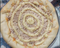 Pizza com borda recheada