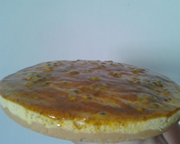 Torta gelada de maracujá