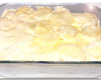 Assado de batata com creme de leite