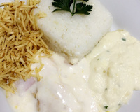 Frango suíço ao molho branco