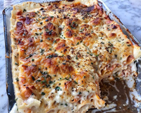 Lasanha de frango com queijo