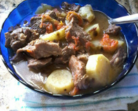 Cozido de carne com batata doce