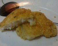 Filé de peixe à milanesa