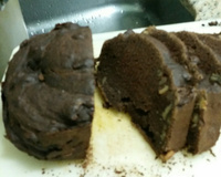 Brownie de banana na máquina de pão