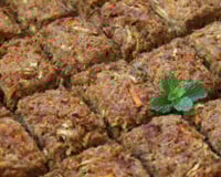 Quibe assado recheado com requeijão