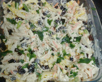 Salpicão de frango com creme de leite