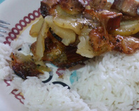 Batatas gratinadas com bacon