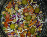 Salada de grão-de-bico