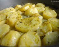 Batata de forno com leite de coco
