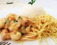 Camarão com requeijão