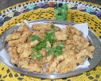 Frango em tirinhas empanado prático e rápido