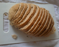 Pão caseiro com fermento em pó da Denise