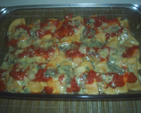 Risoles de macarrão com abobora e gorgonzola