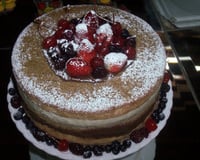 Naked Cake de baunilha com negresco