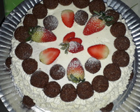 Bolo de aniversário de morango