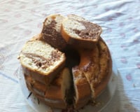 Bolo mesclado de chocolate