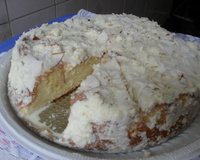 Bolo gelado toalha felpuda