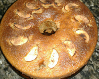 Bolo de maçã com canela e iogurte