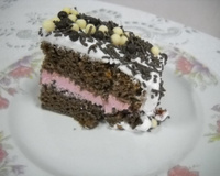 Bolo de chocolate com mousse de danoninho