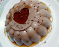 Pudim de maria-mole de chocolate