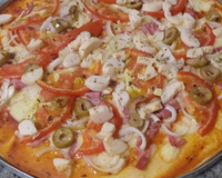 Pizza de pão de fôrma