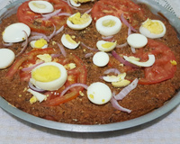 Pizza integral de liquidificador