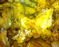 Frango caipira do interior