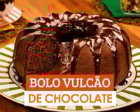 bolo vulcão de chocolate