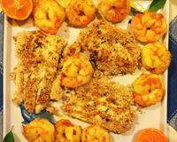 Peixe com gergelim grelhado