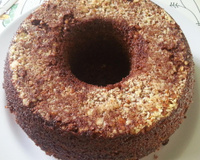 Bolo de banana com chocolate