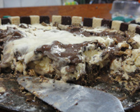 Pavê irresistível de Bis e sorvete