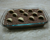 Pavê de creme de avelã e bombom