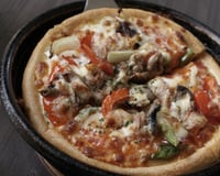 Pizza de frigideira leve