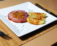 Tender picante com abacaxi