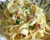 Macarrão à carbonara Dinamarquês