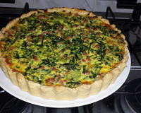 Quiche de alho poró