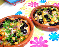 Bacalhau com grão de bico