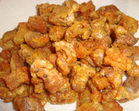 Torresmo a pururuca no micro-ondas