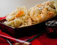 Tempura de camarão