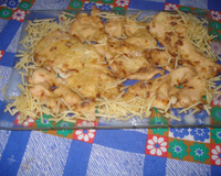 Peito de frango com creme de cebola