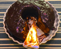 Bolo de cenoura light com linhaça e aveia