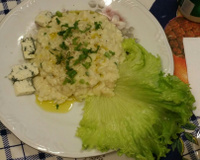 Risoto de palmito cremoso