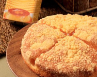 Cuca de maçã de amendoim